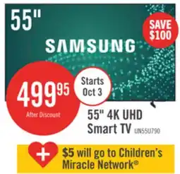 The Brick SAMSUNG 55 U7900F Crystal UHD 4K Smart Tizen OS TV (UN55U7900FFXZC) - 2025 Model offer