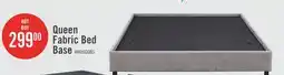 The Brick Amos Upholstered Platform Bed Base in Grey Fabric - Queen Size offer