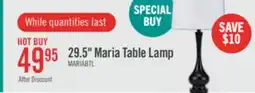 The Brick Maria 29.5 Black Metal Table Lamp offer