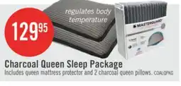 The Brick Masterguard Charcoal Queen Mattress Protector with 2 Queen Pillows offer