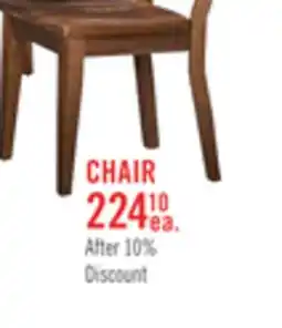 The Brick Cedar Dining Chair, Pine Wood, Slat Back - Brown offer