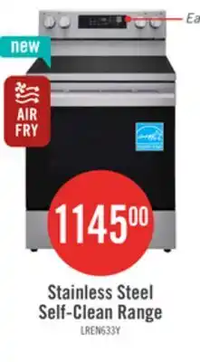 The Brick LG 6.3 Cu. Ft. Smart Electric Range with Air Fry - Stainless Steel - LREN6323YE offer