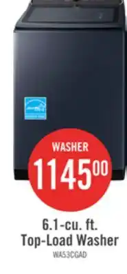 The Brick Samsung 6.1 Cu. Ft. Top-Load Washer - Navy - WA53CG7155ADA4 offer