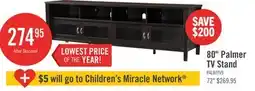 The Brick Palmer 80 TV Stand with Storage and Cable Management for TVs up to 90- Reddish Brown offer