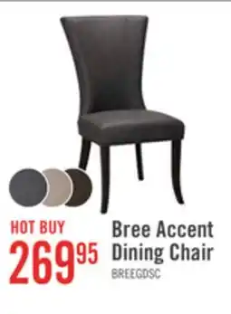 The Brick Bree Dining Chair with Vegan Leather Fabric - Grey offer