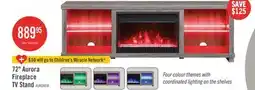 The Brick Aurora 72 Modern Electric Fireplace TV Stand with Storage & Cable Management for TVs up to 80- As offer