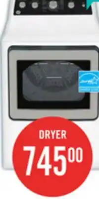 The Brick GE 7.2 Cu. Ft. Electric Dryer with SaniFresh Cycle - White - GTD49EBMRWS offer
