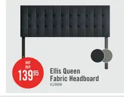 The Brick Ellis Upholstered Headboard in Charcoal Fabric, Button Tufted - Queen Size offer