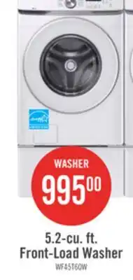 The Brick Samsung 5.2 Cu. Ft. Front-Load Washer - White - Stackable - WF45T6000AW/A5 offer