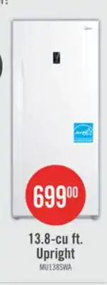 The Brick Midea 13.8 Cu. Ft. Convertible Upright Refrigerator-Freezer - MU138SWAR1RC1 offer