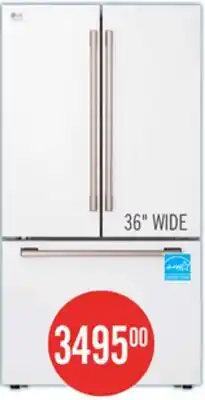 The Brick LG Studio 36 27 Cu. Ft. Smart Counter-Depth MAX French-Door Refrigerator - Essence White - SRFB27W3 offer