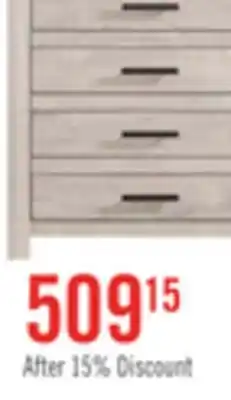 The Brick Lark Bedroom Chest of Drawers, 5-Drawer, 35W x 47H - Rustic White offer