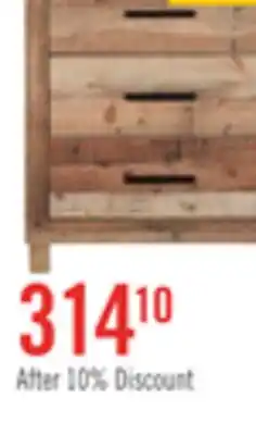 The Brick Mojave Bedroom Chest of Drawers, 4-Drawer, 31.4W x 47.3H, Rustic - Natural Brown offer