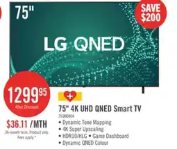 The Brick LG 75 QNED80 QNED 4K UHD Smart webOS TV (75QNED80AUA.ACC) - 2025 Model offer