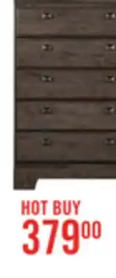 The Brick Yorkdale Bedroom Chest of Drawers, 5-Drawer, 31.1W x 47.4H, Made in Canada - Grey offer