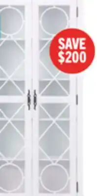 The Brick Frances 36 Curio Cabinet with Glass Doors - White offer