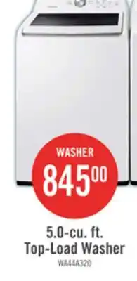 The Brick Samsung 5.1 Cu. Ft. Top-Load Washer - White - WA44A3205AW/A4 offer