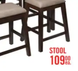 The Brick Astoria Counter-Height Stool with Vegan Leather Fabric - Brown & Grey offer