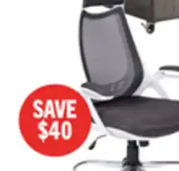 The Brick Kegan 28 Executive Mesh Office Chair - White offer