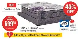 The Brick Sealy Posturepedic Fiore 2.0 Eurotop Queen Mattress offer