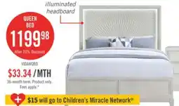 The Brick Vida Panel Bed with Headboard & Frame, Sand - Queen Size offer