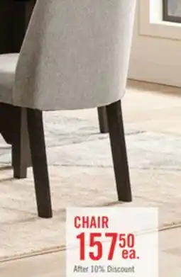 The Brick Emery Dining Chair with Polyester Fabric - Grey offer