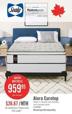 The Brick Sealy Posturepedic Plus Alora Eurotop Plush Queen Mattress offer