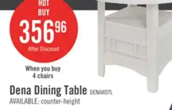 The Brick Dena Dining Table with 42-60W Extension, Round - Dove Grey offer
