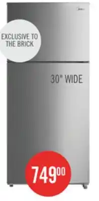 The Brick Midea 18 Cu. Ft. Top-Freezer Refrigerator - MT18DDSCR1RCM offer