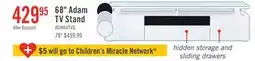 The Brick Adam 68 Modern TV Stand with Storage and Cable Management for TVs up to 75- White offer