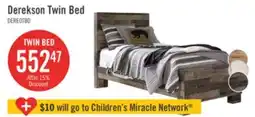 The Brick Derekson Panel Bed for Kids, Grey - Twin Size offer