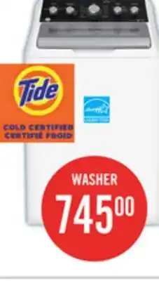 The Brick GE 4.9 Cu. Ft. Top Load Agitator Washer - White - GTW491BMRWS offer