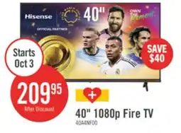 The Brick HISENSE 40 A4N LED HD Ready Smart VIDAA TV (40A4NV) offer
