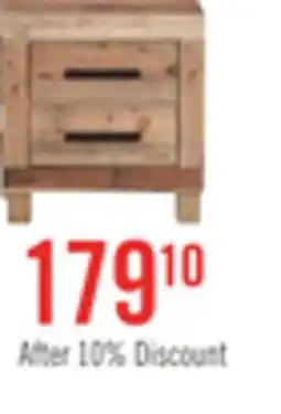 The Brick Mojave Bedside 2-Drawer Nightstand, 21.5W x 22.9H, Rustic - Natural Brown offer