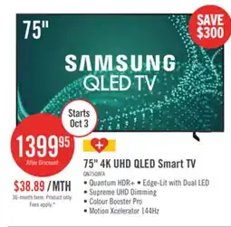 The Brick SAMSUNG 75 Q8F QLED AI 4K UHD Smart Tizen OS TV (QN75Q8FAAFXZC) - 2025 Model offer