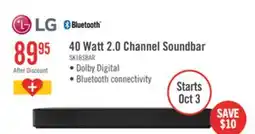 The Brick LG 2.0 CH Bluetooth Dolby Atmos DTS:X Soundbar (SK1.ACANLLK) offer