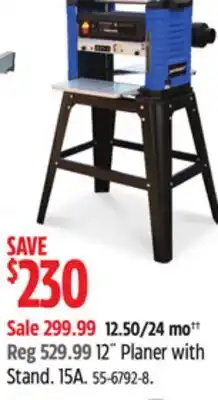 Canadian Tire 12˝ Planer with Stand offer