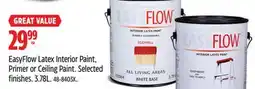 Canadian Tire EasyFlow Latex Interior Paint, Primer or Ceiling Paint offer