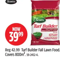 Canadian Tire Scotts Turf Builder Fall Lawn Food offer