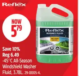 Canadian Tire Reflex -45°C All-Season Windshield Washer Fluid, 3.78L offer