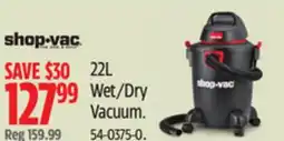Canadian Tire Shop-Vac 22L Wet/Dry Vacuum offer