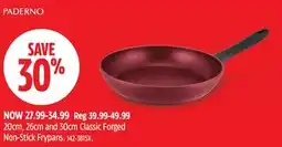 Canadian Tire PADERNO 20cm, 26cm and 30cm Classic Forged Non-Stick Frypans offer