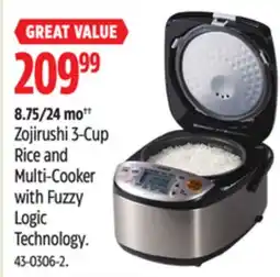 Canadian Tire Zojirushi 3-Cup Rice and Multi-Cooker with Fuzzy Logic Technology offer