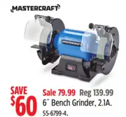 Canadian Tire Mastercraft 6˝ Bench Grinder offer