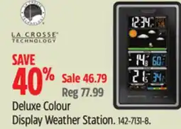 Canadian Tire Deluxe Colour Display Weather Station offer
