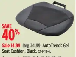 Canadian Tire AutoTrends Gel Seat Cushion, Black offer