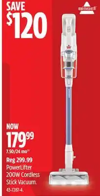 Canadian Tire Bissell PowerLifter 200W Cordless Stick Vacuum offer