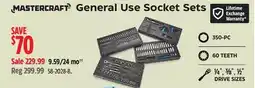 Canadian Tire Mastercraft General Use Socket Sets offer