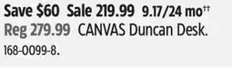Canadian Tire Canvas Duncan Desk offer