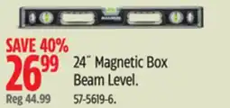Canadian Tire MAXIMUM 24˝ Magnetic Box Beam Level offer